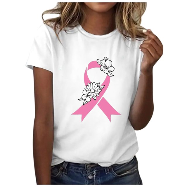 TSADFHJI Chandails en Molleton pour Femmes Sans Capuche Mode Décontractée Imprimé Ruban Promotionnel International Manches Courtes Col Rond T-Shirt Haut TTG Blanc