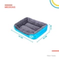 thumbnail image 2 of Cama Acolchada Anti Estres Para Perro Gato Mascota Mediana azul 6.49 pulg Poli Pets PP-CPMBL-54CM, 2 of 7
