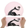 thumbnail image 5 of Unique Bargains 1 Pc Silicone Whales Pattern Swim Cap Black Pink, 5 of 5