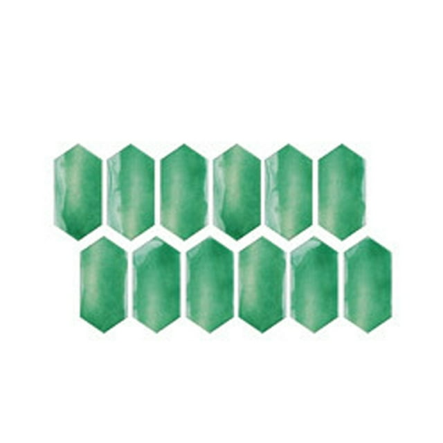 Ornament 12 Pcs Crystal Tile Stickers Diy -Adhesive Wall Stickers Decor