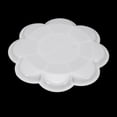 thumbnail image 4 of Uxcell 12Pcs Bandeja de pintura, Paleta de pintura de 3.1"/8cm, Paleta de plástico en forma de flor blanca, 4 of 6