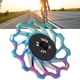 thumbnail image 4 of Rueda De Cambio Trasero, CNC Corte De Hierro Autolubricante 11T Rueda De Cambio Trasero Cojinete De Metal Con Manguito De Reducción Para Bicicletas De Carretera OTVIAP Bike Rear Jockey Wheel, 4 of 8