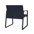 thumbnail image 5 of Lesro Gansett Steel and Fabric Waiting Room Oversize Guest Chair in Black/Adler Midnight Sky, 5 of 5