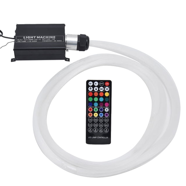 Fiber Optic Lamp, No Heat Interior Lighting Fiber Optic Light Music Mode With 40 Key Remote Control For Party For Home For Supermarket For Bar For KTV EU