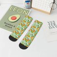 thumbnail image 7 of Fuzoiu Tangerine Print Adult Socks, Crew Moisture-wicking Socks, Unisex Cushion Crew Socks,Casual Sports Ankle Socks, 7 of 7