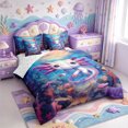 thumbnail image 2 of Manfei Cute Axolotl 7 Pieces Full Size Bedding Sets,Pastel Ocean Animal Full Size Bed in a Bag,Reversible, 2 of 7
