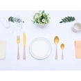 thumbnail image 6 of REGALWOVEN 4 Pieces Flatware Set, Stainless Steel Silverware with Knife, Cutlery Set, Serving Utensils Set for Kitchen Eating Tableware Pink 4, 6 of 6