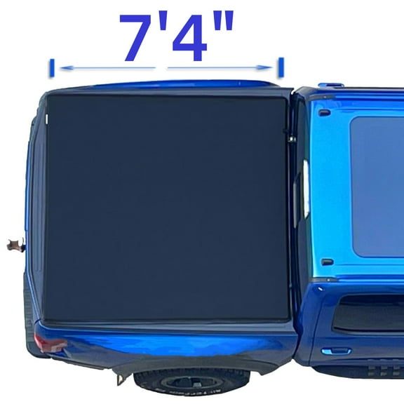 Mamoru Soft Roll Up 7'4" Truck Bed Cover Compatible for 1994-2004 Chevrolet S10/GMC SONOMA Vinyl Tonneau Cover | Fleetside