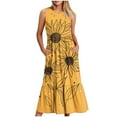 thumbnail image 1 of Mefallenssiah Robe Imprimée Sans Manches à Col Rond pour Femmes, 1 of 4