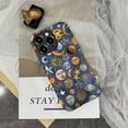thumbnail image 5 of Case for iPhone 12 Pro Max, Celestial Collage Sun Moon Stars Phone Case Slim Silicone Shockproof Cover for Girls Women (Frosted & Durable）, 5 of 7