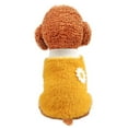thumbnail image 3 of Summark Cute and warm plush crew neck coat winter flower sweater pet dog winter warm wool small dog French bulldog puppy dog Chihuahua clothes, 3 of 7