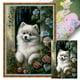 thumbnail image 1 of Hilo de bordar completo Eco-algodón 11CT impreso perro con flor Wdftyju, 1 of 9