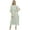 Off-White With Blue, variant on Bimba Printed Caftan Long White Maxi Boho Kaftan Cover up Drawstring Waist-4