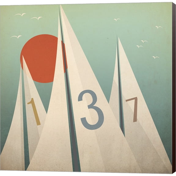 Sails VII with Sun by Ryan Fowler, Canvas Wall Art
