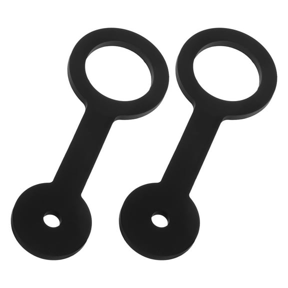 2pcs RV Shower Door Travel Latch Flexible Silicone Strap Secures Doors Safely for Motorhome Travel Black