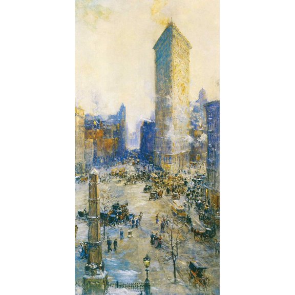 Flat Iron Building-Cooper - CANVAS OR FINE PRINT WALL ART