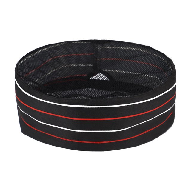 Kitchen Restaurant Shop Waiter Chef Hat Breathable Mesh Double Layer Flat Work Hat for Men and Women