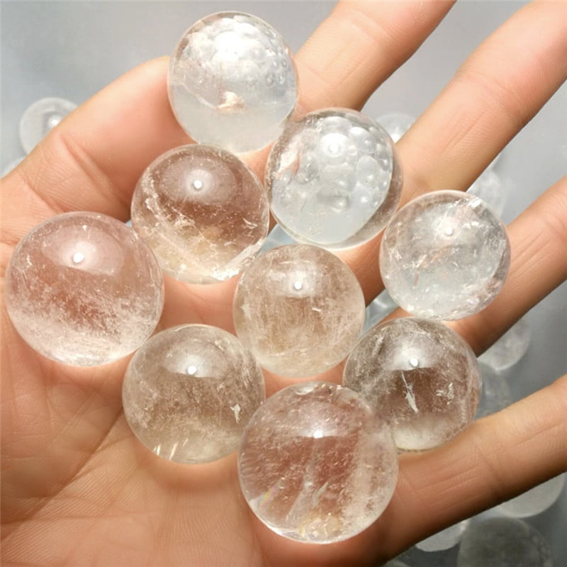 Natural Fluorite Sphere Healing Gemstone Quartz Stone Glass Crystal Ball