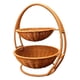 thumbnail image 1 of Cesta de almacenamiento de doble capa, soporte para frutas, cuenco para servir alimentos, estante de almacenamiento tejido multiusos para sala de esta, 1 of 8