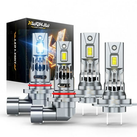 For Kia Forte 2017 2018 4Pcs LED Headlight High/Low Beam 6000K 9005   H7 Kit