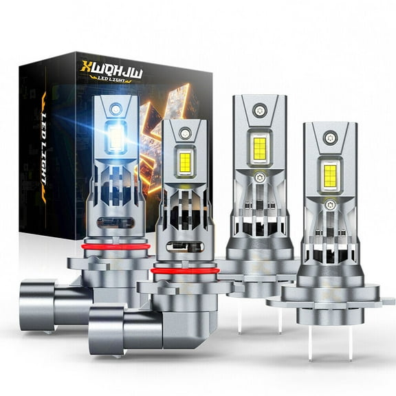 For Kia Forte 2017 2018 4Pcs LED Headlight High/Low Beam 6000K 9005   H7 Kit