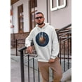 thumbnail image 2 of Astronaut With Flag On A Planet Hoodie Men -Image by Shutterstock, Male Small, 2 of 4