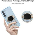 thumbnail image 2 of for Samsung Galaxy S22 5G Case Cute 6D Astronaut Case with Stand Function Luxury Plating Case Cover Slim Fit Soft TPU Shockproof Bumper Protective Electroplated Case for Girls Boys,Blue, 2 of 13