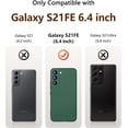 thumbnail image 3 of [3 in 1 for Samsung Galaxy S21 FE 5G Case, with Screen Protector, [Upgraded Enhanced Camera Protection][Microfiber Lining] Shockproof Liquid Silicone Phone Case. (Alpine Green), 3 of 6