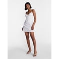 thumbnail image 2 of No Boundaries Embroidered Organza Mini Dress, Women’s XXS-XXL, 2 of 5