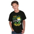 thumbnail image 4 of Let Your Hustle Do The Talkin Cartoon Men's Graphic T Shirt Tees Brisco Brands S, 4 of 5