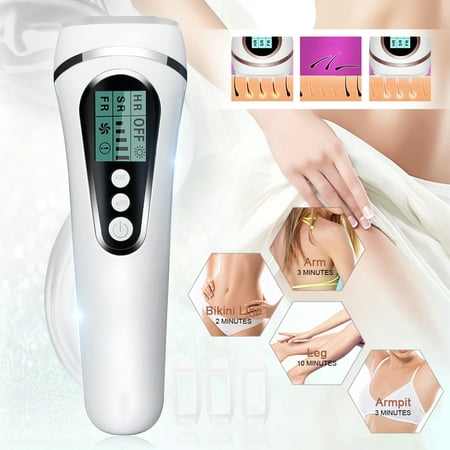 Electric Hair Removal Device , 5 Level Laser IPL Home Hair Removal Permanent Machine General Photonic Freezing Painless Body Hair Removal Machine for Face & Body , Women &