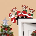 thumbnail image 3 of Fiudx Pegatina de Papá Noel para Puerta, Decoración Navideña con Reno y Diseño de Muñeco de Nieve, Fácil de Aplicar, Decoración Temporal, para Fiestas y Uso En El Hogar, Idea de Regalo Perfecta, 1 Ju, 3 of 5