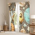 thumbnail image 3 of Castle Fairy Cute Animal Sloth Black Out Curtains for Preppy Child,Galaxy Planet Curtains Pack of 2 (42x63 Each),Starry Sky Bedroom Curtains,Gradient Home Decor, 3 of 6