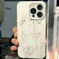 thumbnail image 4 of Clmj Y2K anime girl phone case for iPhone 11 13 12 mini 14 Pro 15 plus XR X XS Max 7 8 se 2020 silicone phone cover iPhone case, 4 of 5