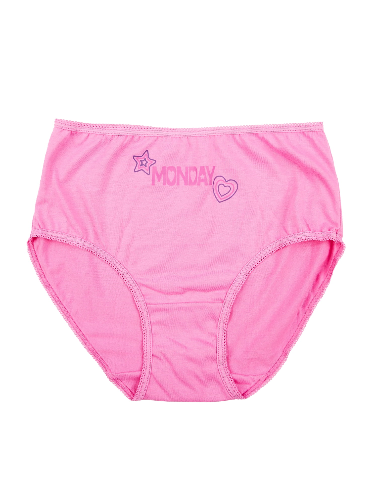 Wonder Nation Girls Cotton Brief Underwear, 10-Pack, Sizes 4-18 & Plus