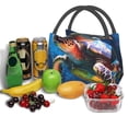 thumbnail image 3 of Fotbe Ice Blue Ocean Sea Turtle Bolsa Térmica Portátil con Estampado, Bolsa de Entrega de Alimentos Aislada, Bolsa Reutilizable de Gran Capacidad para Comidas y Supermercado, 3 of 6