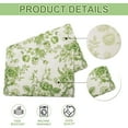 thumbnail image 6 of Unique Bargains Floral Table Runner 13x72 Inch Green Farmhouse Table Runner Table Runners 72 Inches Long for Vintage Flowers Print Home Decors, 6 of 7