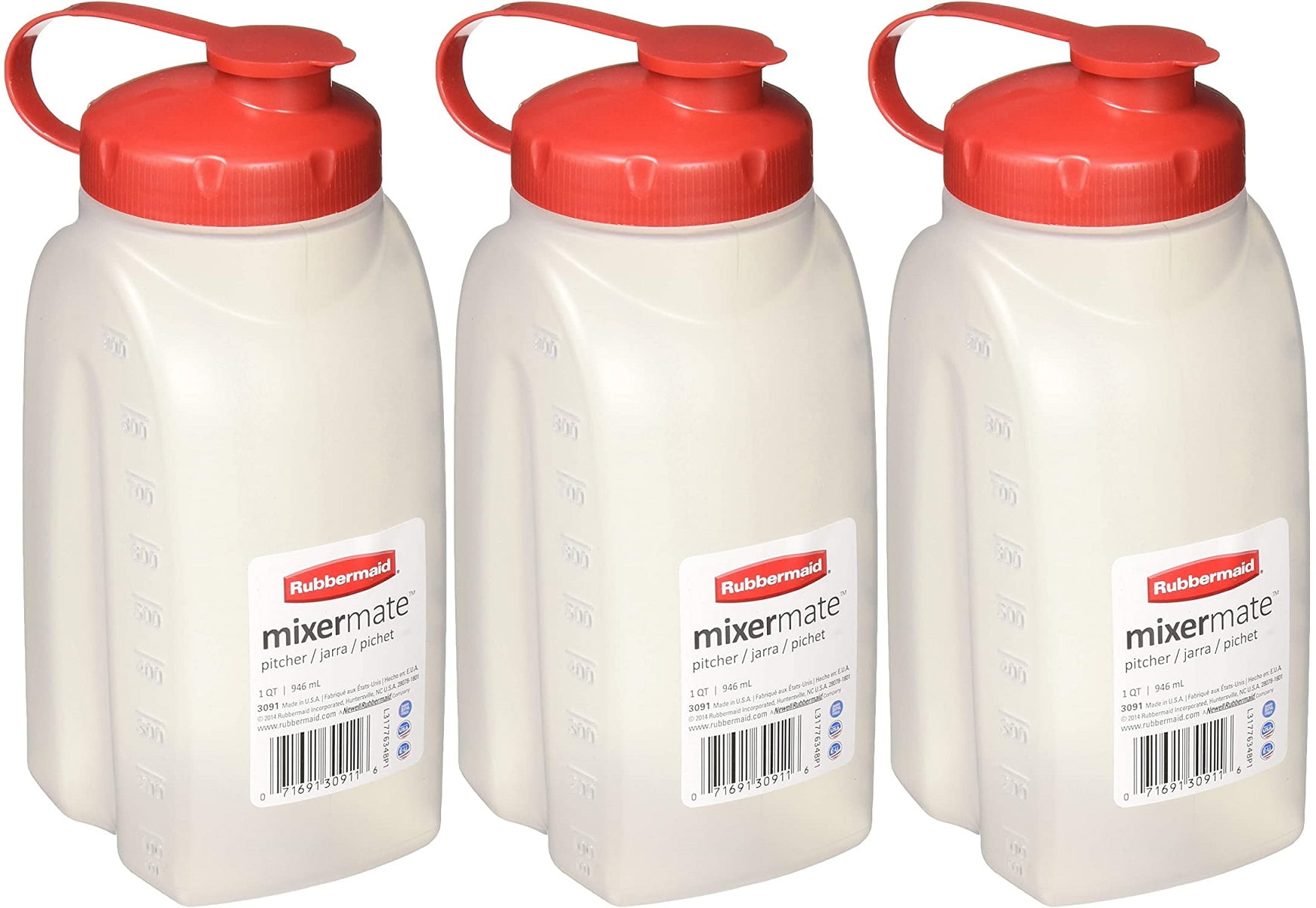 Rubbermaid - MixerMate Servin' Saver Beverage Container in White(1PT /473  mL)