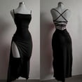 thumbnail image 5 of 2025 explosive new dress summer high sensibility halter strap Spice  bag hip dress, 5 of 9