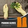 thumbnail image 4 of OFFIGAM 1Par Guantes De Jardín En Cuero De Vaca Amarillos Para Trabajo Exterior Y Poda, 4 of 6