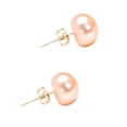 thumbnail image 3 of Aretes Perla Cultivada Rosa Suave Natural y Oro 14K GREG J.M. Clásico, 3 of 5