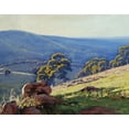 thumbnail image 2 of Gercken, Graham 32x26 Gold Ornate Wood Framed with Double Matting Museum Art Print Titled - Landscape Oil Painting, 2 of 4