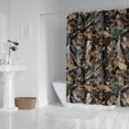 thumbnail image 2 of Brown Green Camo Leaves Branches Pattern Shower Curtain 72"x84" ,Bathroom Decorative Shower Curtains Set with 12 Hooks,Modern Waterproof Washable Shower Curtain, 2 of 6