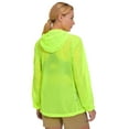 thumbnail image 2 of Little Donkey Andy Women's Full Zip Sun Protection Hoodie Jacket Long Sleeve Shirt Running Hiking Golf Water Repellent UPF50 Fluorescent Yellow X-Large, 2 of 7