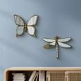 thumbnail image 5 of Dragonfly Decorative Wall Mirror - Gold Framed Vintage Insect Art, Butterfly-Inspired Resin Sculpture for Bedroom, Living Room & Home Decor(1Pcs,C), 5 of 7