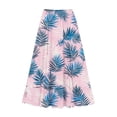 thumbnail image 5 of PNTUTB Summer Versatile Women's Half Skirt Fashionable Print Elastic Waist High-Waisted Casual Loose Comfort Lightweight Flowing A-Line Skirt with Two Pockets, 5 of 6