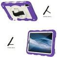 thumbnail image 6 of Rugged Shockproof Case for Apple iPad Mini 6th 7th Generation 8.3" 2021/2024, Three Layers Heavy Duty  Protective Bumper Kickstand Shoulder Strap Kids Friendly Drop Proof Case for Girls Boys,Purple, 6 of 12