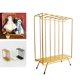 thumbnail image 5 of 1: 6, armario en miniatura, perchero, muebles de dorado Sunnimix Perchas de ropa para muñecas, 5 of 7