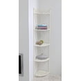 thumbnail image 2 of Pemberly Row 5 Tier Iron Corner Bakers Rack in White, 2 of 2