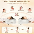 thumbnail image 5 of WOROAO Cervical Memory Foam Pillow for Neck Pain Relief Ergonomic Pillows for Shoulder Side Back Stomach Sleeping Queen Size Gray, 5 of 8